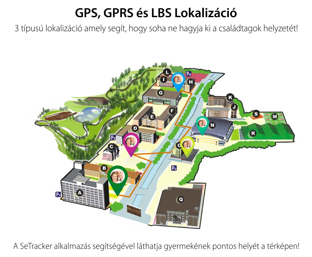 Okosóra felnőtteknek / idősebbeknek Wonlex EW200 Tárcsázási funkcióval, Impulzusérzékelő, Vérnyomás, GPS nyomkövető, Lépésszámláló, Fekete