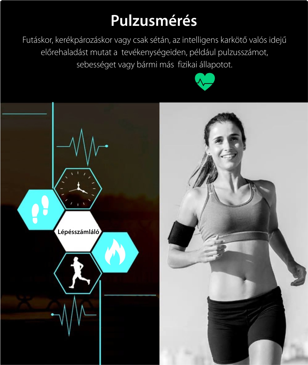 Okosóra TKY-K88H Bluetooth Tárcsázási funkcióval, Impulzusérzékelő, Alvásmonitor, Értesítésekkel, Lépésszámláló, Ezüst színű