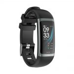 Intelligens fitnesz karkötő G26 Alvásfigyelősel, Pulzusmérő funkció, Vérnyomásmérő funkció, Időzítővel, Lépésszámláló, IP54, Fekete