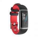 Intelligens fitnesz karkötő G26 Alvásfigyelősel, Pulzusmérő funkció, Vérnyomásmérő funkció, Időzítővel, Lépésszámláló, IP54, Piros