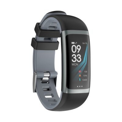 Intelligens fitnesz karkötő G26 Alvásfigyelősel, Pulzusmérő funkció, Vérnyomásmérő funkció, Időzítővel, Lépésszámláló, IP54, Szürke