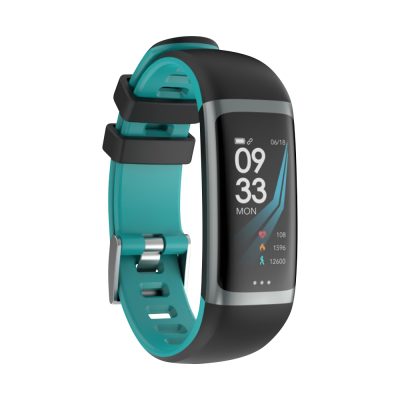 Intelligens fitnesz karkötő G26 Alvásfigyelősel, Pulzusmérő funkció, Vérnyomásmérő funkció, Időzítővel, Lépésszámláló, IP54, Türkiz