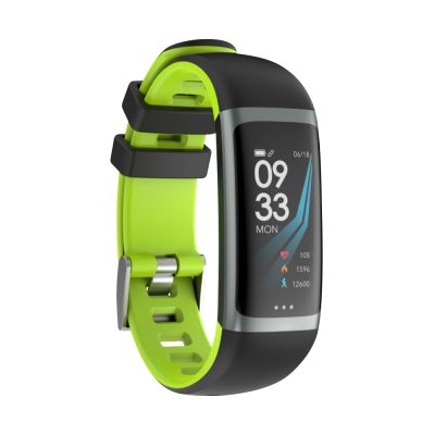 Intelligens fitnesz karkötő G26 Alvásfigyelősel, Pulzusmérő funkció, Vérnyomásmérő funkció, Időzítővel, Lépésszámláló, IP54, Zöld