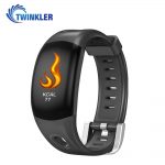 Intelligens fitnesz karkötő TKY-DM11 Pulzusmérő funkció, Alvásfigyelő, Lépésszámláló, Értesítések, Fekete