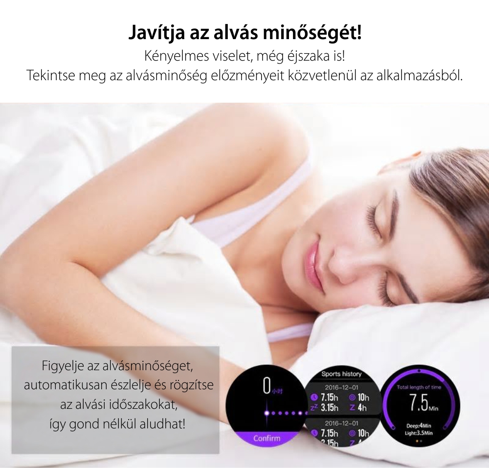 Okosóra TKY-L1 Tárcsázási funkcióval, Pulzusszám, Vérnyomás, Kamera, GPS, Barométer, Iránytű, Lépésszámláló, Értesítések, Piros