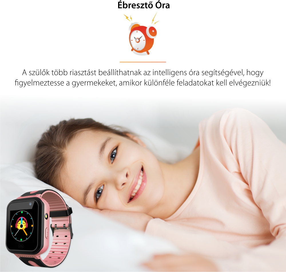 Okosóra gyerekeknek Twinkler TKY-S7 Tárcsázási funkcióval, GPS Nyomkövetők, Kamera, Zseblámpa, SOS, IP54, Kék