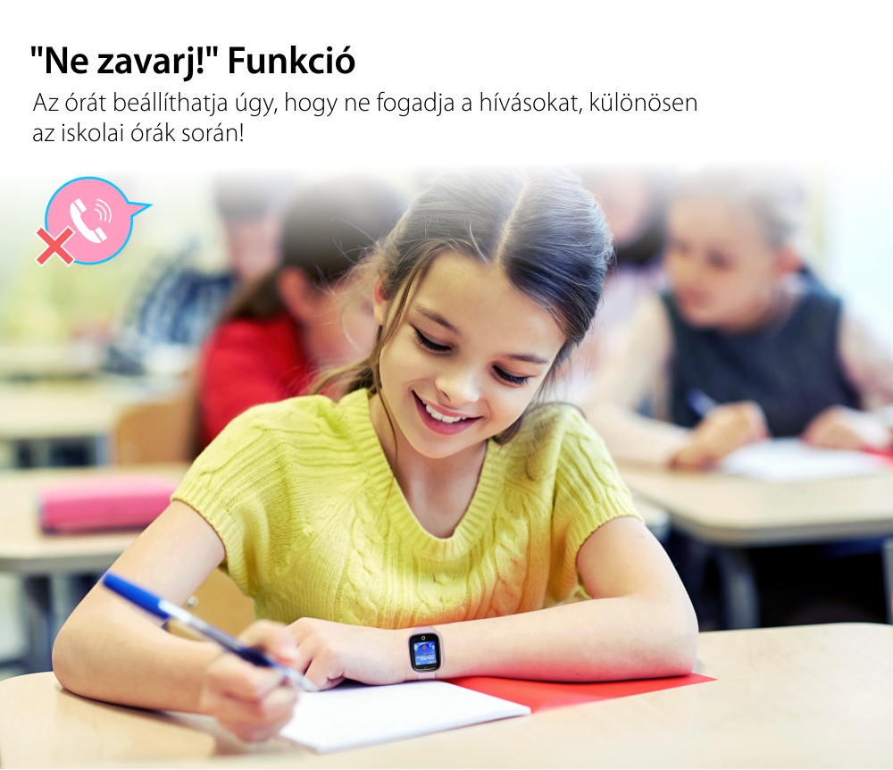 Okosóra gyerekeknek Xkids X10 Tárcsázási funkcióval, GPS Nyomkövetők, Hívásfigyelés, Kamera, Lépésszámláló, SOS, IP54, Rezgés funkció, Kék