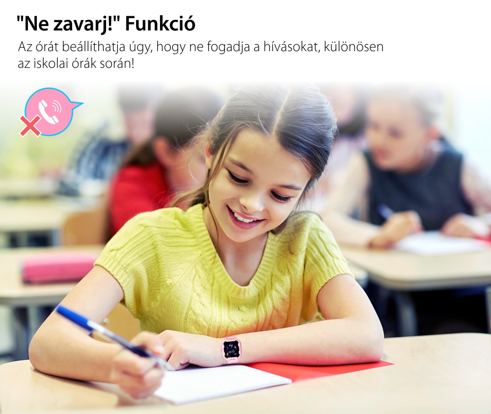 Okosóra gyerekeknek Xkids X20 Tárcsázási funkcióval, GPS követéssel, Hívásfigyeléssel, Kamera, Lépésszámláló, SOS, IP54, Mágneses töltés, Fekete – Citrom Zöld