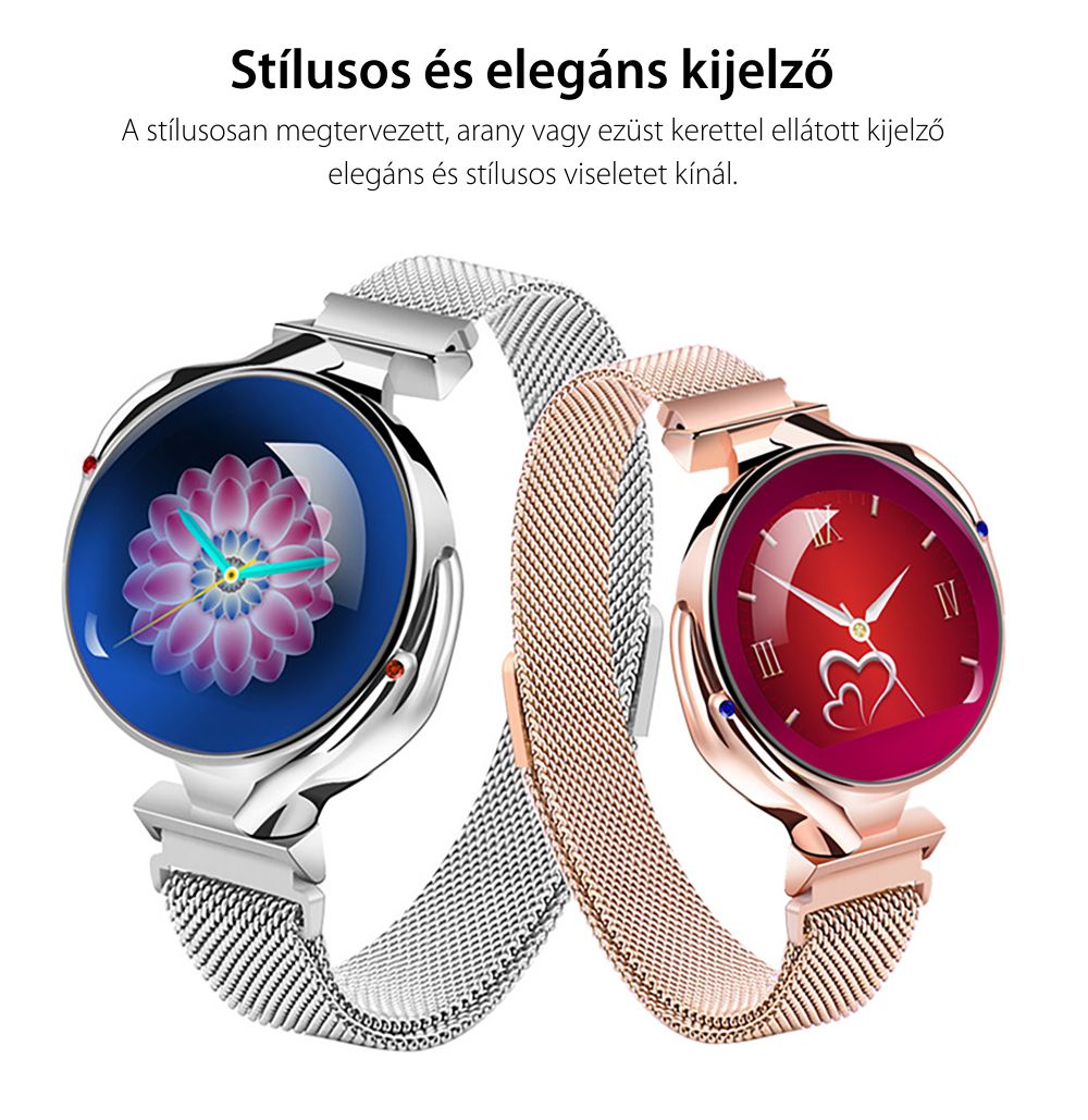 Okosóra Twinkler TKY-Z38 (S816) Pulzusmérő funkció, Vérnyomásmérő funkció, Alvásminőség, Értesítések, Üzenetek megtekintése, Hívás elutasító funkció, Ezüst színű