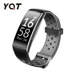 Intelligens fitnesz karkötő YQT Q8 Pulzusmérő funkció, Vérnyomásmérő funkció, Alvásfigyelő, Lépésszámláló, Értesítések, Fekete, Fekete – Szürke