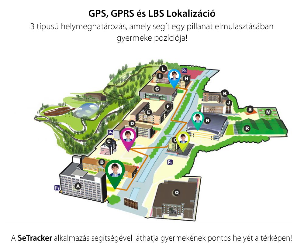 Okosóra gyerekeknek Xkids X20 Tárcsázási funkcióval, GPS követéssel, Hívásfigyeléssel, Kamera, Lépésszámláló, SOS, IP54, Mágneses töltés, Kék