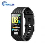 Intelligens fitnesz karkötő TKY-DT58 Plusz, Pulzusszám-variabilitást (HRV) monitorozó funkcióval, Vérnyomásmérő funkció, Megtett Távolság, Magasság, Légköri nyomás, Fekete