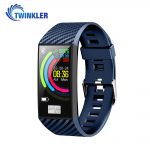 Intelligens fitnesz karkötő TKY-DT58 Plusz, Szívfrekvencia-variabilitást (HRV) monitorozó funkcióval, Vérnyomásmérő funkció, Megtett Távolság, Magasság, Légköri nyomás, Kék