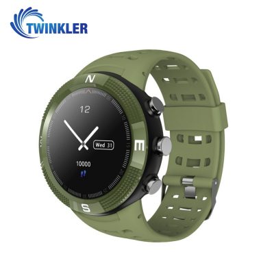 Okosóra TKY-F18 Twinkler pulzusmérő funkcióval, Alvásminőség szinttel, GPS, Iránytű, Mágneses töltés, Zöld