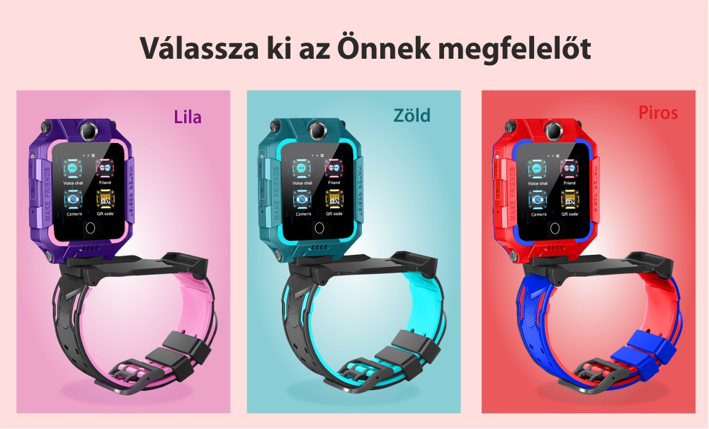Okosóra gyerekeknek YQT T10-360, 4G, GPS, 360 Fokos elforgatás, Videohívás, Vízálló, Kettős kamera, Lila