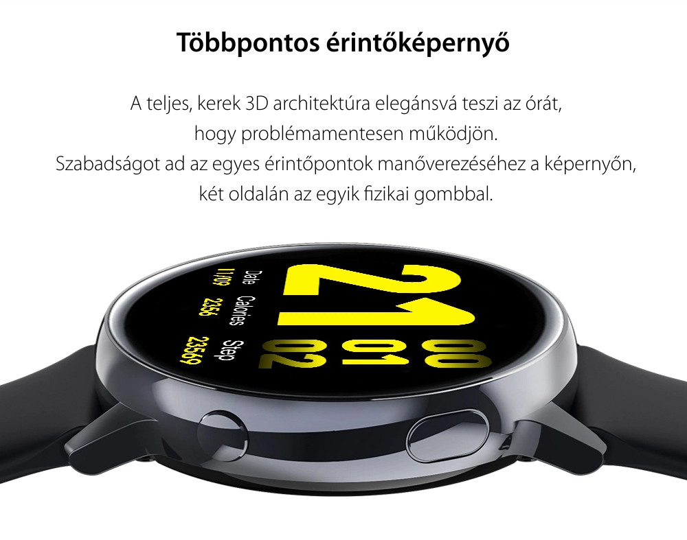 Okosóra TKY-SG2 Pulzusmérő funkció, Vérnyomásmérő, Véroxigénszint mérési funkcióval, Hívás/SMS Értesítések, AMOLED képernyő, 10 Sportmód, Bluetooth, Mágneses töltés, Rózsaszín