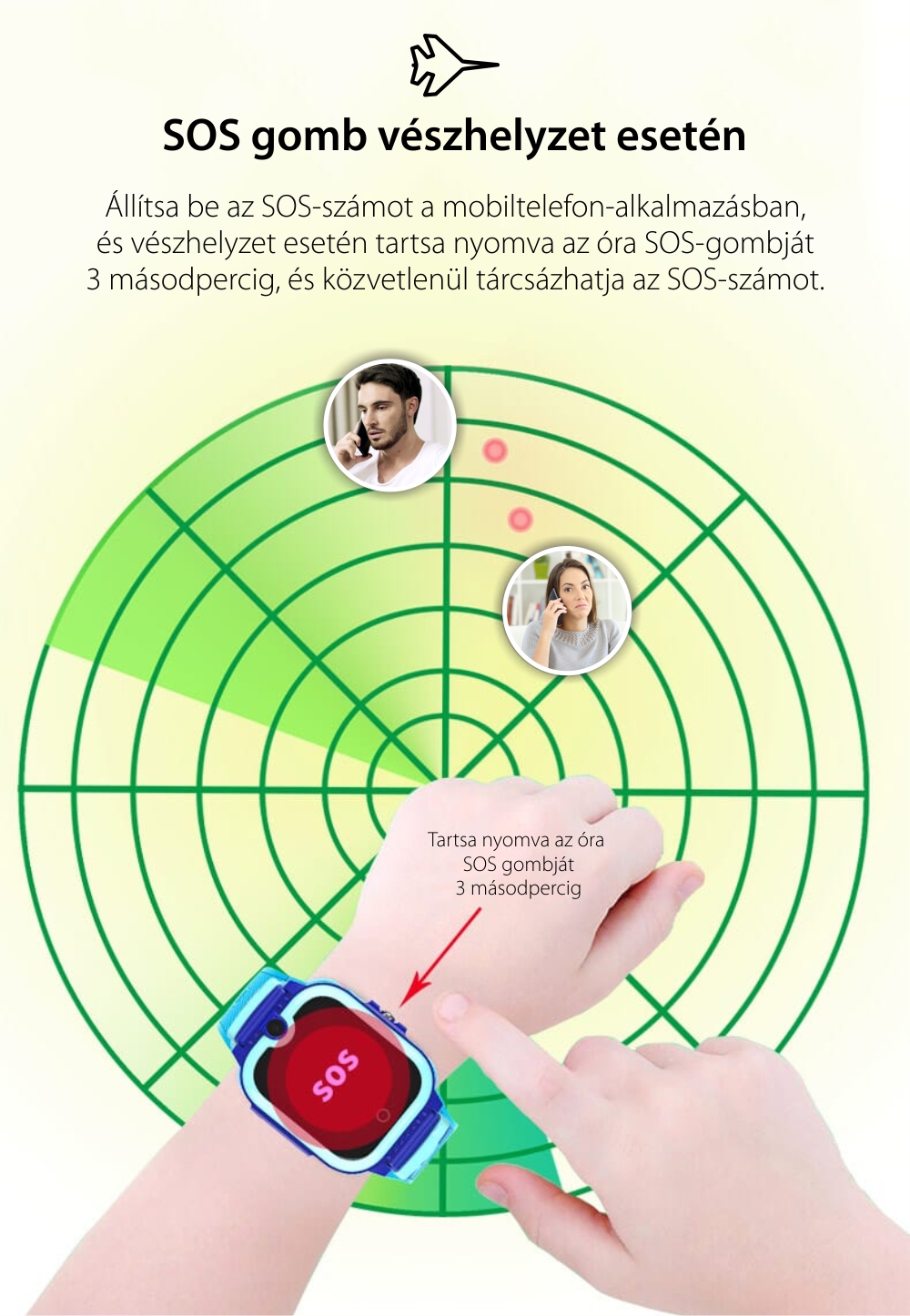 Okosóra gyerekeknek Wonlex KT13, SIM kártya foglalat, 4G, Vízállóság IP54, Videohívás, SOS Gomb, Kétirányú kommunikáció, GPS Nyomkövető, Fekete