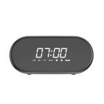 Hordozható Bluetooth Hangszóró Baseus Encok E09, Fekete, Vezeték nélküli, Multifunkciós óra, Riasztó