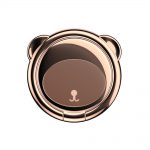 Telefon tartó Baseus Ring Bear, Vastagság 3 mm, Két irányban forgatható, Barna