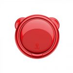 Telefon tartó Baseus Ring Bear, Vastagság 3 mm, Két irányban forgatható, Piros