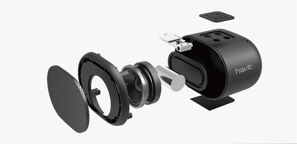 Hordozható Hangszóró Havit SK592BT, Fekete, Vezeték nélküli, Bluetooth 5.0, 3W, 1200 mAh akkumulátor