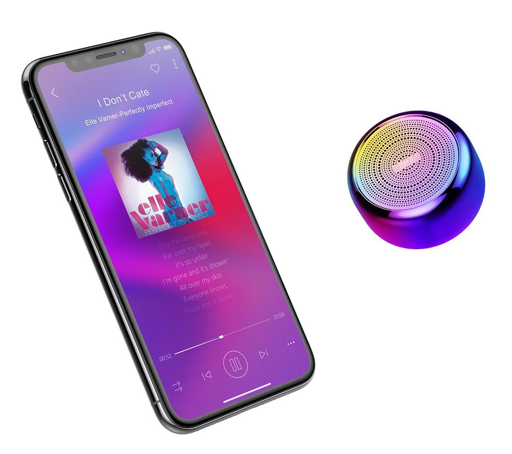 Hordozható Hangszóró Mifa i8, Fekete, Vezeték nélküli, Bluetooth, 3W, 950 mAh akkumulátor, vízálló IPX45