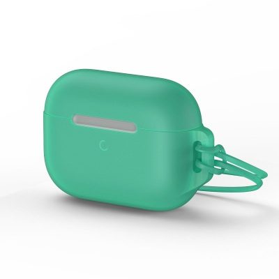 Apple AirPods Pro védőtok, “Let’s go Jelly Lanyard”, Baseus, Zöld, Szilikon