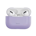 Apple AirPods Pro Védőtok, Ultra vékony, Szilikagél, Lila