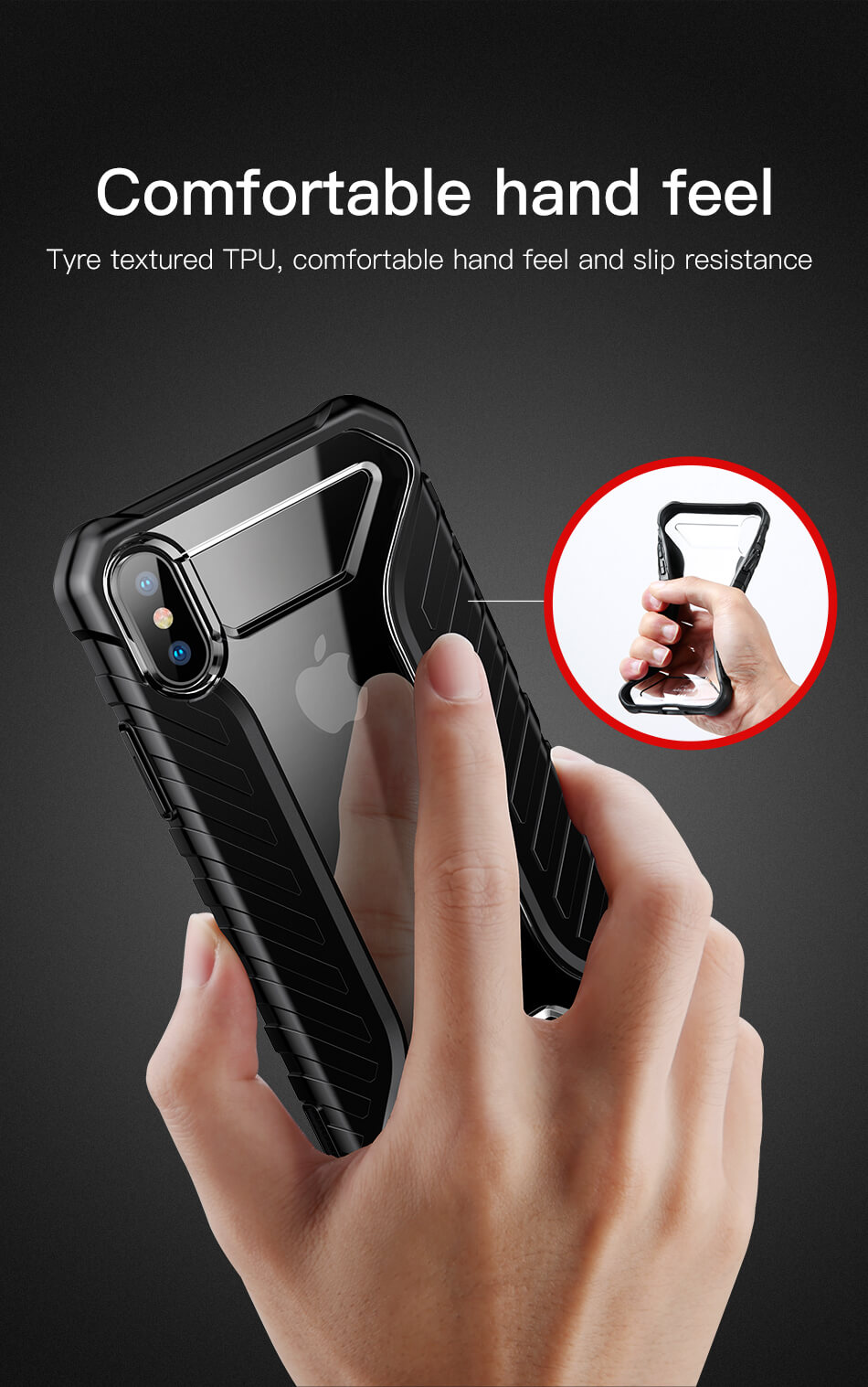Apple iPhone XR Védőtok, Baseus Michelin, 6,1″, Szürke