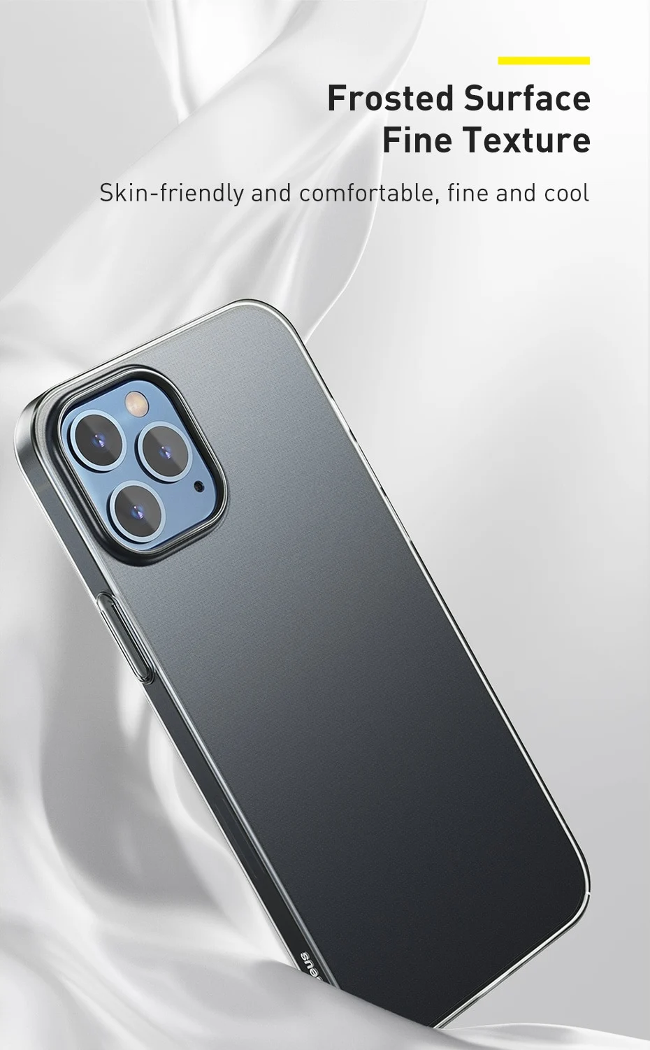 Baseus Védőtok Apple iPhone 12 Mini, Komfort tok, 5,4″, Fekete