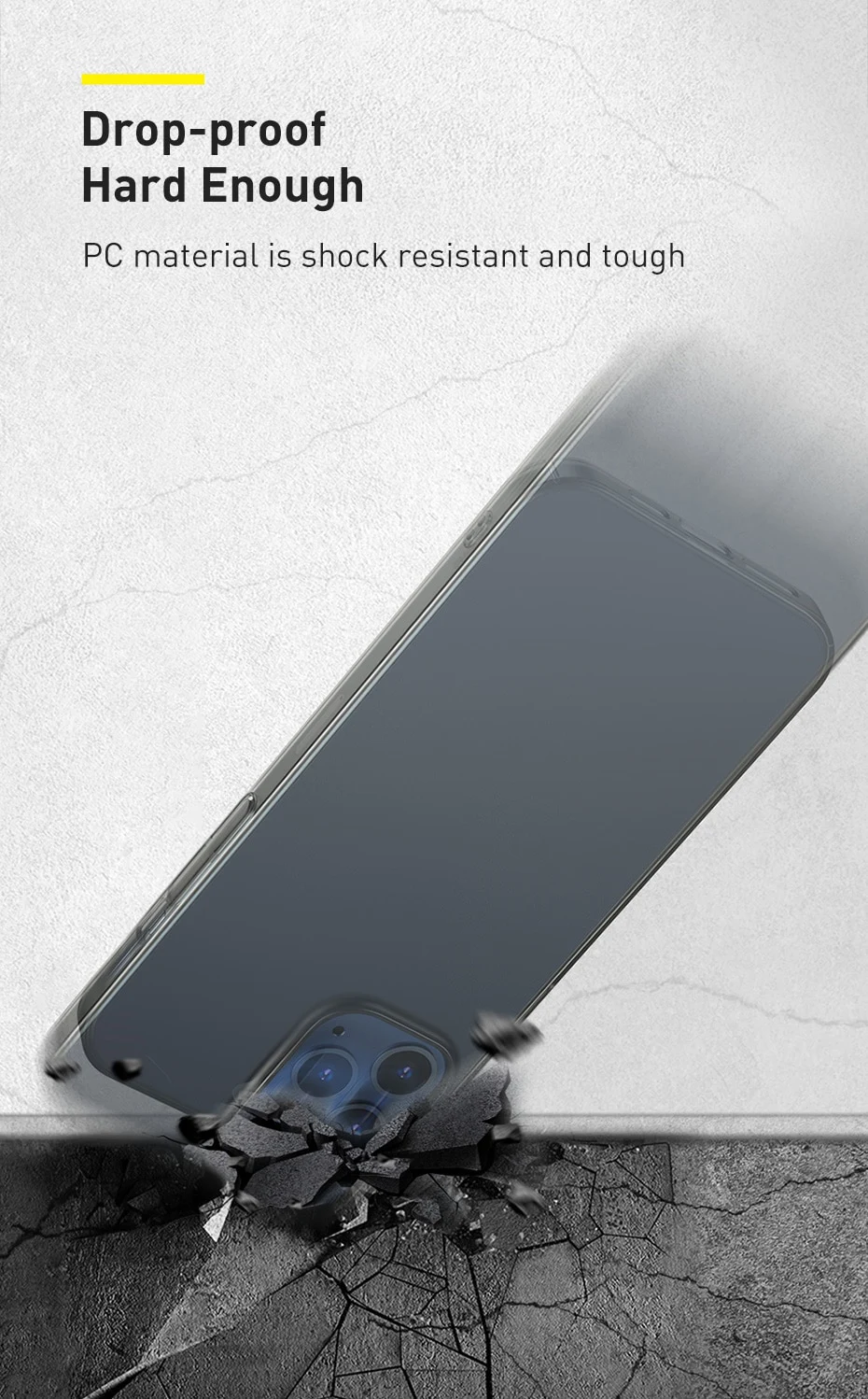 Baseus Védőtok Apple iPhone 12 Mini, Komfort tok, 5,4″, Fekete