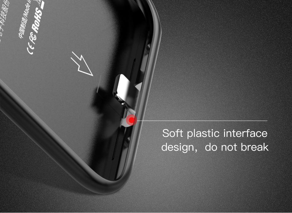 Apple iPhone X Baseus Audio Védőtok, Áram elosztóval, Piros