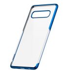 Samsung Galaxy S10 Baseus Védőtok, Fényes, 6,1″, Átlátszó / Kék