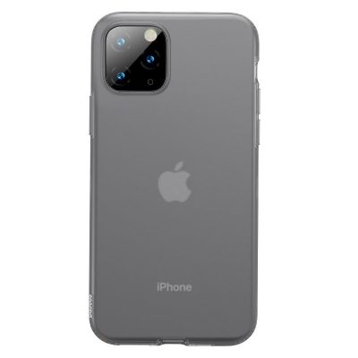 Apple iPhone 11 Pro Védőtok, Baseus Jelly Liquid, 5,8″, Füstös / Átlátszó