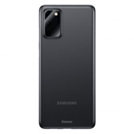 Samsung Galaxy S20 Védőtok, Baseus Wing Case, Vastagsága 0,4 mm, Füstös