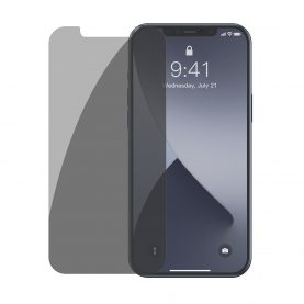 2 Db Üvegfólia Csomag iPhone 12 Pro Max, Füstös árnyalat, Privacy Glass, 6,7″ méretű készülékekhez