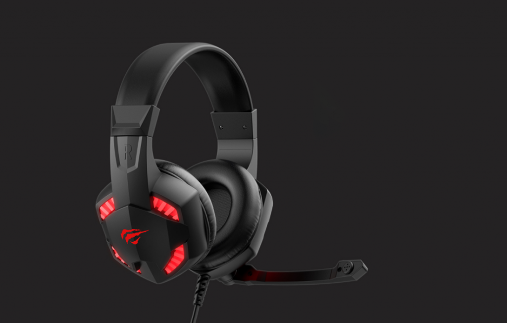 Gamer Fejhallgató Havit H2032d, Környezeti fény, Mikrofon, USB csatlakozás, 40 mm Hangszóró, 2 m kábel