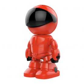 Bébiőr Little Red Man A160-R, Éjszakai nézet, Kétirányú kommunikáció, 360 ° -os figyelés, Wi-Fi kapcsolat, MicroSD foglalat