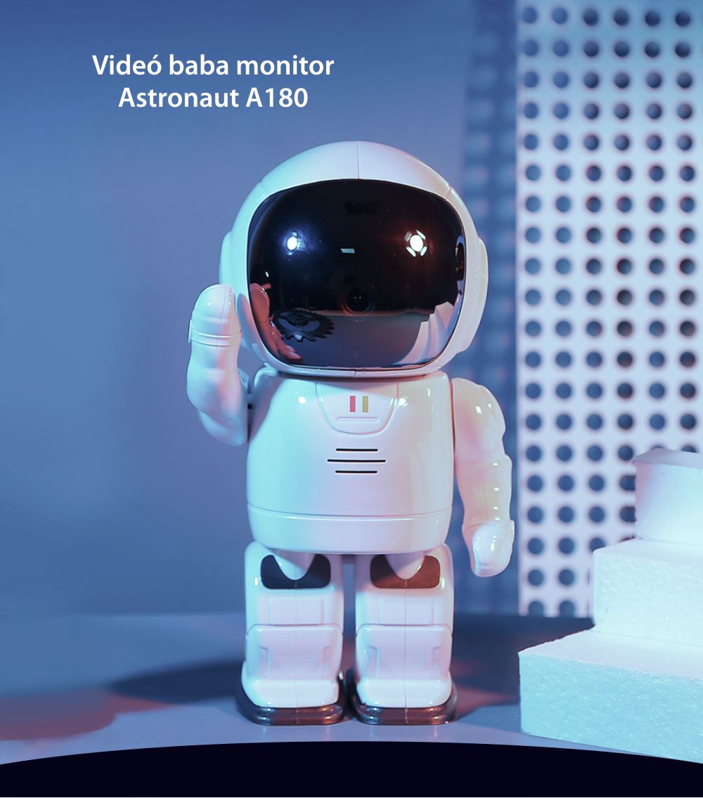 Bébiőr Astronaut A180, Kétirányú kommunikáció, Audio – Videomegfigyelés, Éjszakai nézet, MicroSD foglalat