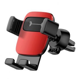 Baseus Cube Autós mobil telefon tartó, Szellőzőrácsra, Piros