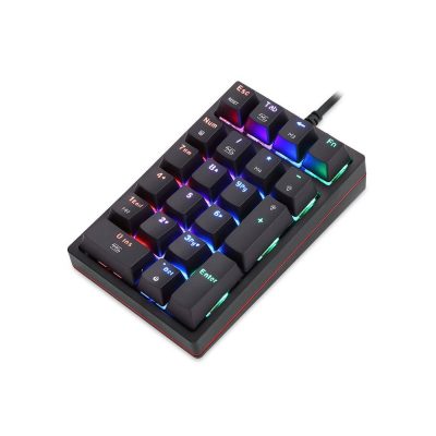 Motospeed K24 Gamer Numerikus Billentyűzet, RGB világítás, Mechanika, USB csatlakozás, 1,5 m kábel