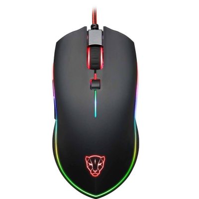 Motospeed V40 Gaming Egér, 4000 DPI érzékenység, USB csatlakozás, LED világítás
