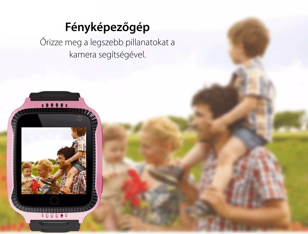 Okosóra gyerekeknek Motto G900A GPS helymeghatározással, Telefon funkcióval, Távfelügyelettel, Rózsaszín