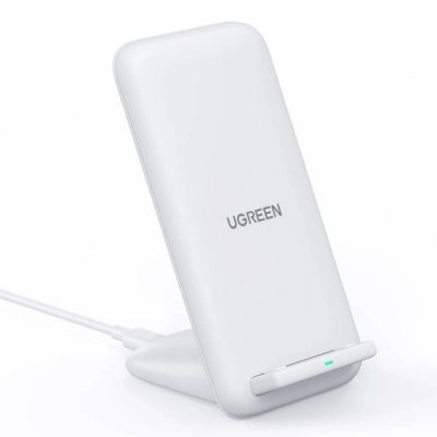 UGreen CD221 Univerzális Vezeték nélküli töltő, Standard Qi 3.0, Teljesítmény 15 W, Fehér