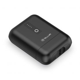 Powerbank Tellur 10000mAh PD101 Külső Akkumulátor 30 W tápellátással, QC3.0 + Type-C, LED jelzőfény, Fekete