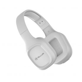 Fejhallhagató Tellur Pulse Bluetooth fülre helyezhető, Mikrofon, SinglePoint, Kihangosító, Fehér