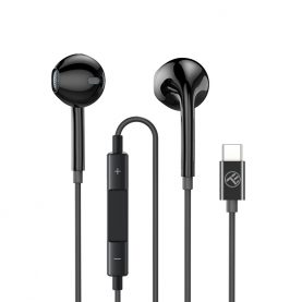 Fülhallgató Tellur Basic Urbs Fülbe helyezhető, Kihangosító, USB, Type-C, Fekete