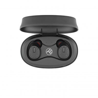 Fülhallgató Tellur Mood Bluetooth, Vezeték nélküli, Fülbe helyezhető, Bluetooth 5.0, Töltőtok, Fekete