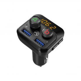 Tellur FMT-B8 Bluetooth FM Modulátor, USB, Mikrofon, 2xUSB port, MicroSD, 2.4 A, Extra Bass