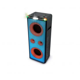 Hangszóró CD-vel és USB porttal Bluetooth MUSE M-1958 Dj Party Box, 500 W, 2 x MIC / gitár csatlakozó, Disco fények, Fekete